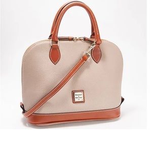 Dooney & Bourke pebble leather “Zip Zip satchel”